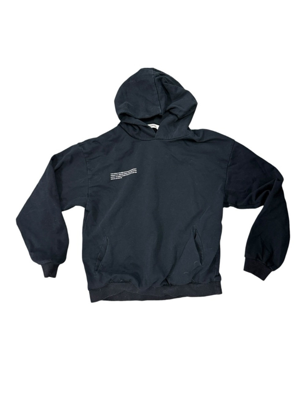 Pangaia Hoodie Womens Large Black 365 Heavyweight Organic Cotton